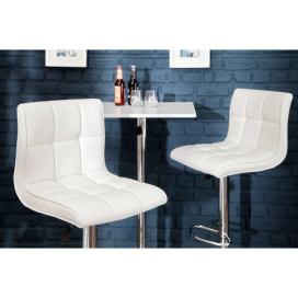 LuxD Dizajnová barová stolička Modern White
