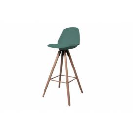Dkton 23609 Dizajnová pultová stolička Nerea, mrazivá zelená