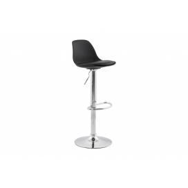 DesignS Moderná barová stolička Landon čierna