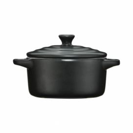 Čierny mini kameninový hrniec Premier Housewares, 230 ml