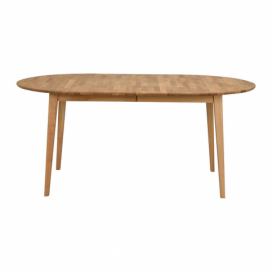 Oválny dubový rozkladací jedálenský stôl Rowico Mimi, 170 x 105 cm