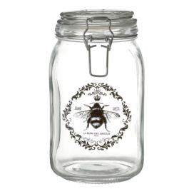 Sklenená úložná dóza Premier Housewares Queen Bee, 1700 ml