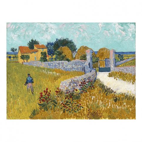 Reprodukcia obrazu Vincenta van Gogha - Farmhouso in Provnce, 40  ×  30 cm Bonami.sk