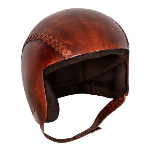 Kožená dekorácia v tvare helmy Antic Line casque, 20 x 23 cm Bonami.sk