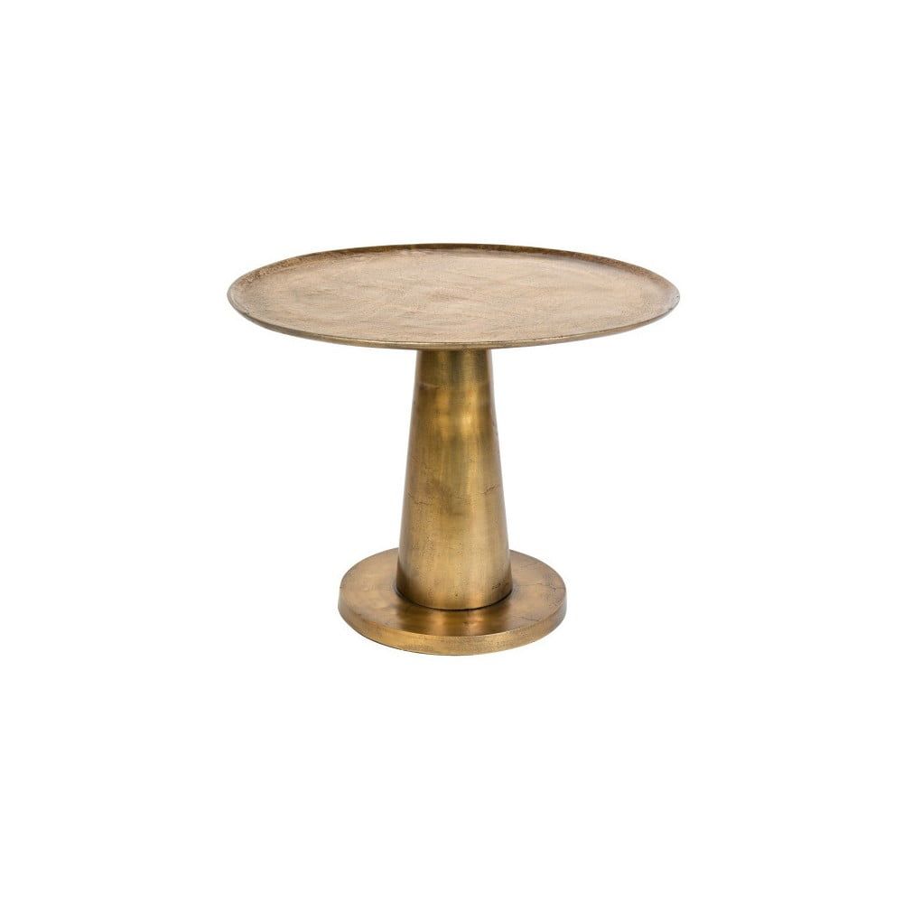 Kovový odkladací stolík v zlatej farbe Dutchbone Brute, ⌀ 63 cm - Bonami.sk