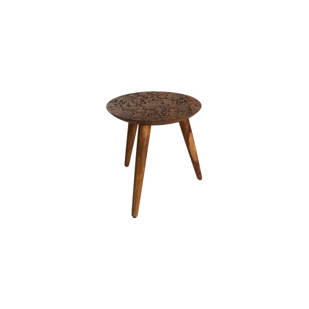 Odkladací stolík z dreva palisandra sheesham Dutchbone, ⌀ 35 cm - Bonami.sk