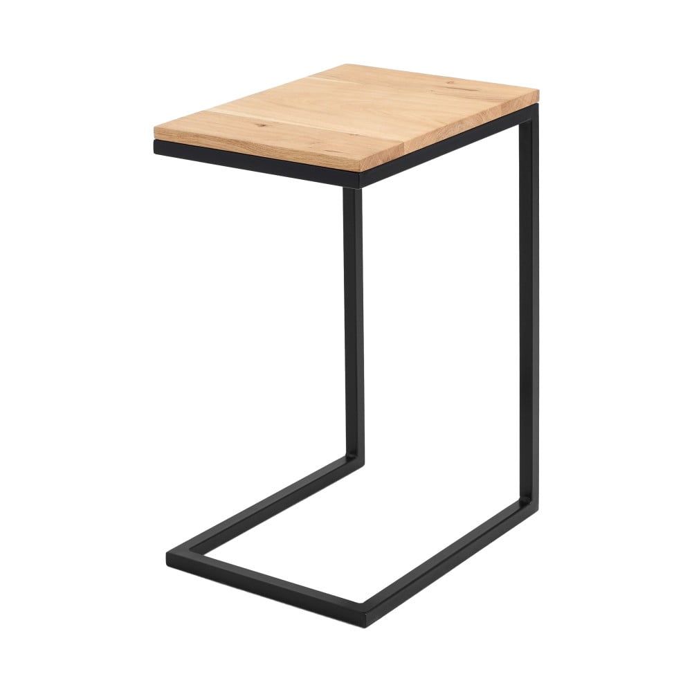 Odkladací stolík s čiernou konštrukciou Custom Form Lupe - Bonami.sk