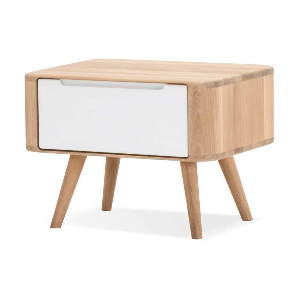Nočný stolík z dubového dreva Gazzda Ena Two, 55 × 42 × 40 cm - Bonami.sk