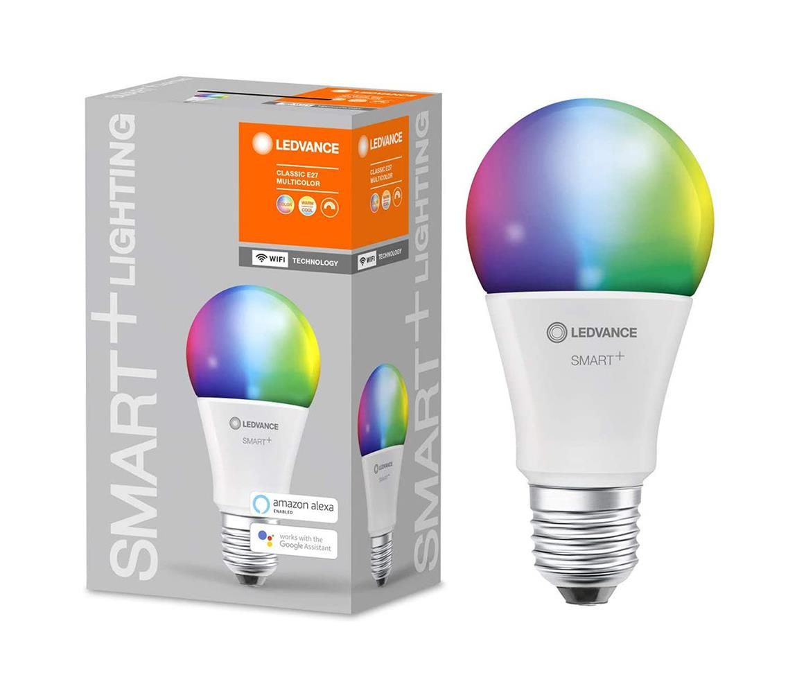 Ledvance LED RGBW Stmievateľná žiarovka SMART+ E27/9W/230V 2700K-6500K - Ledvance  - Svet-svietidiel.sk