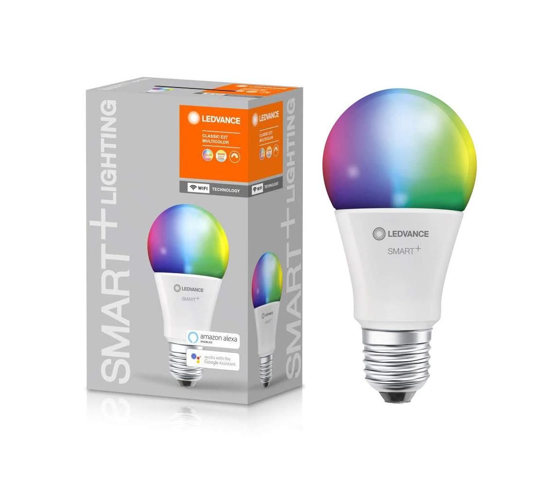 Ledvance LED RGBW Stmievateľná žiarovka SMART+ E27/9,5W/230V 2700K-6500K - Ledvance  - Svet-svietidiel.sk