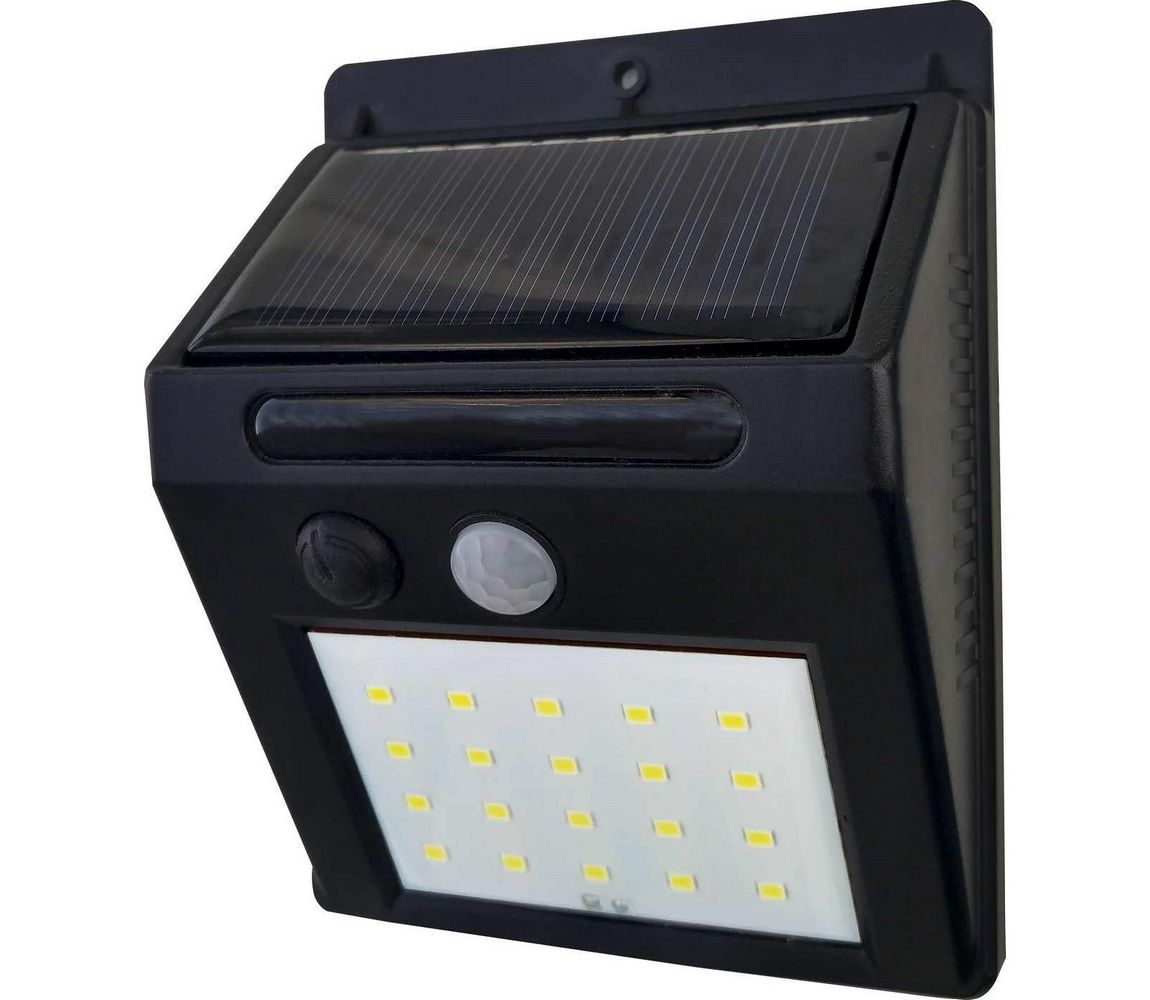Greenlux LED Solárne nástenné svietidlo so senzorom LED/3W IP44  - Svet-svietidiel.sk