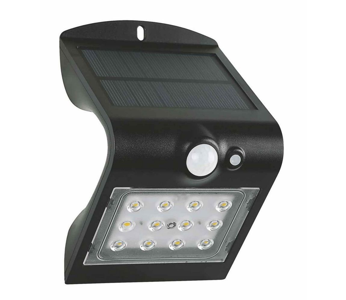 Greenlux LED Solárne nástenné svietidlo so senzorom LED/1,5W IP65  - Svet-svietidiel.sk