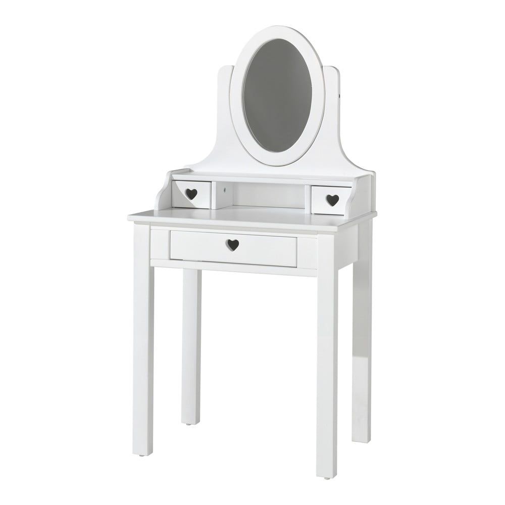 Biely toaletný stolík Vipack Amori, výška 136 cm - Bonami.sk