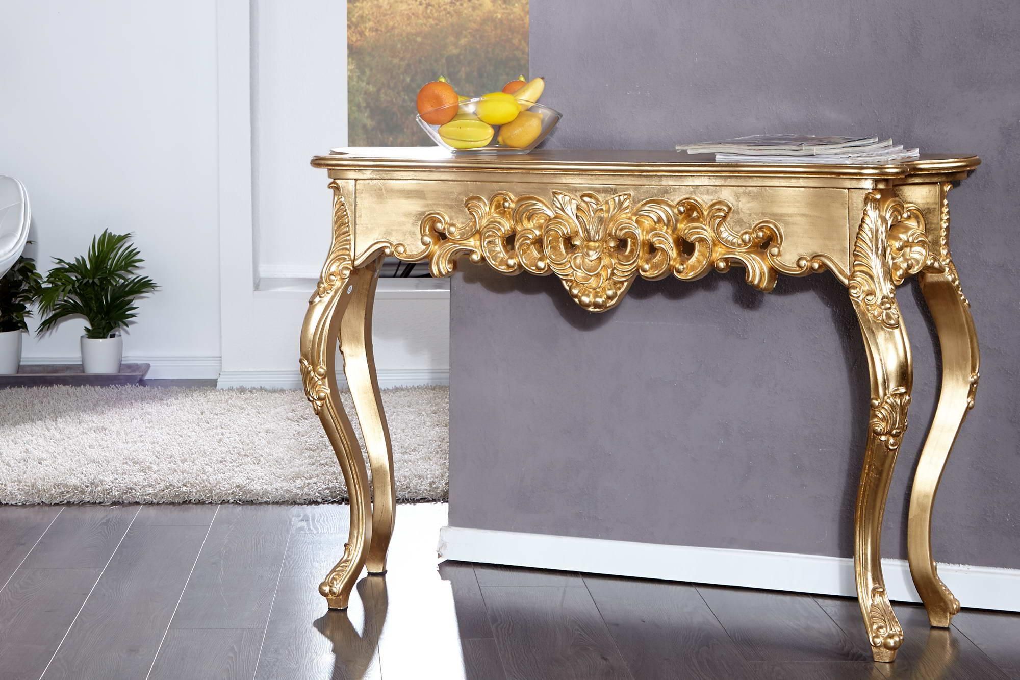 LuxD Luxusný toaletný stolík Veneto zlatý - ESTILOFINA.SK