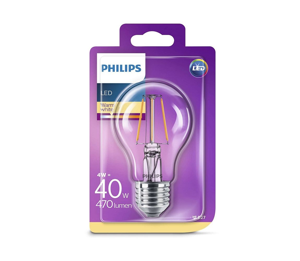 Philips LED žiarovka Philips E27/4W/230V 2700K  - Svet-svietidiel.sk
