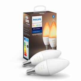 Philips SADA 2x LED Stmievateľná žiarovka Philips Hue WHITE B39 E14/4W/230V 2200K-6500K 