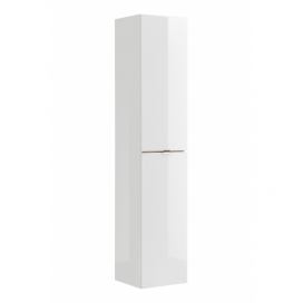 ArtCom Kúpeľňová zostava CAPRI White Capri | biela: Vysoká skrinka 800