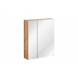 ArtCom Kúpeľňová zostava CAPRI Oak Capri | dub zlatý: Horná zrkadlová skrinka 842 - 60 cm