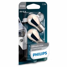 Philips SADA 2x Autožiarovka Philips SILVER VISION 12496SVB2 PY21W BAU15s/21W/12V 