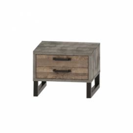Nočný stolík so zásuvkami Bova BC - pieskový dub / woodcon