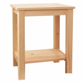 Noční stolek, dřevo / přírodní, FOSIL 0000213719 Tempo Kondela