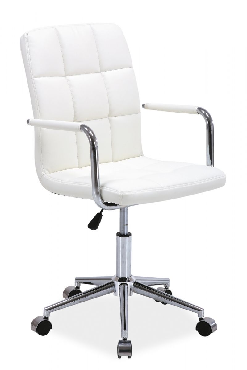 Kancelárska stolička Q-022 - biela - nabbi.sk