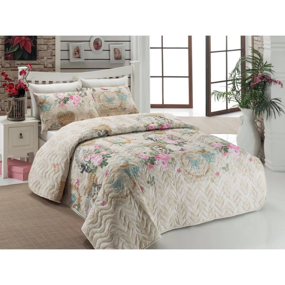 Prikrývka cez posteľ na dvojlôžko s obliečkami na vankúše Angel, 200 × 220 cm - Bonami.sk