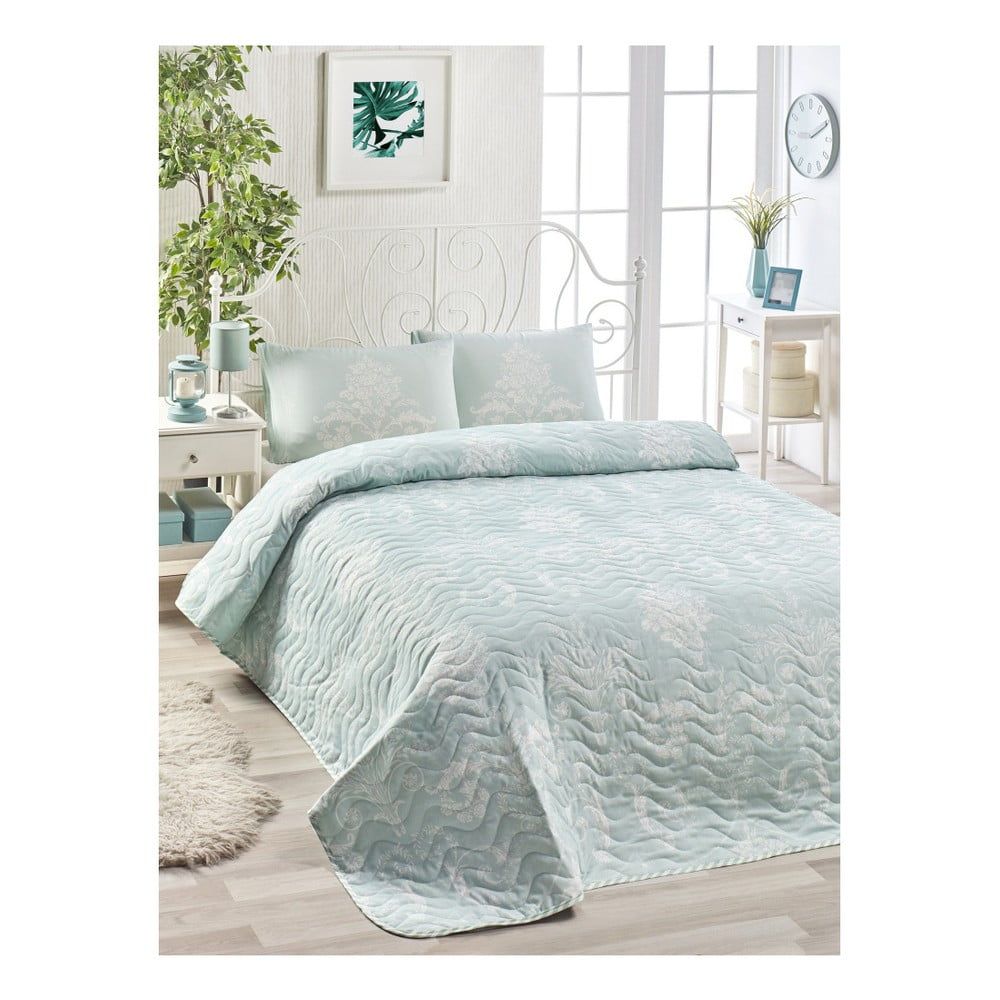 Set bavlnenej prikrývky cez posteľ a 2 obliečok na vankúše Masso Mussika, 200 × 220 cm - Bonami.sk