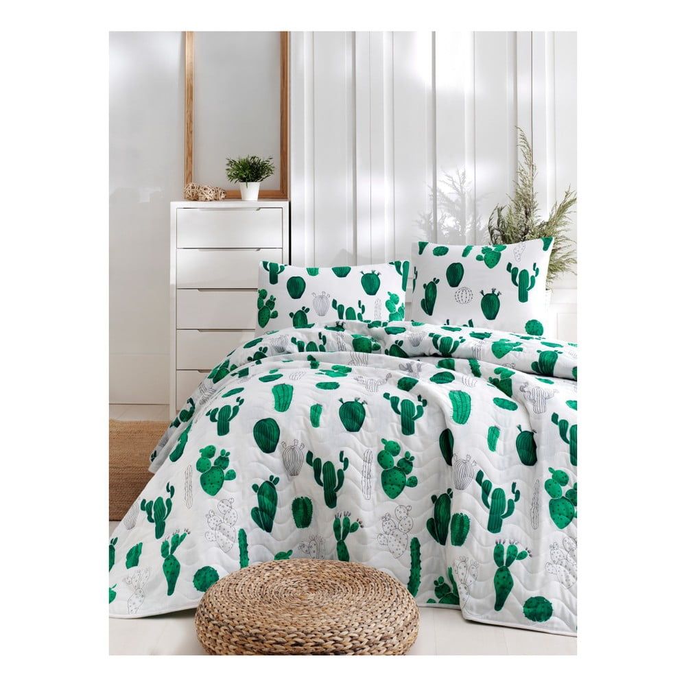 Set bavlnenej prikrývky cez posteľ a 2 obliečok na vankúše Masso Parento, 200 × 220 cm - Bonami.sk
