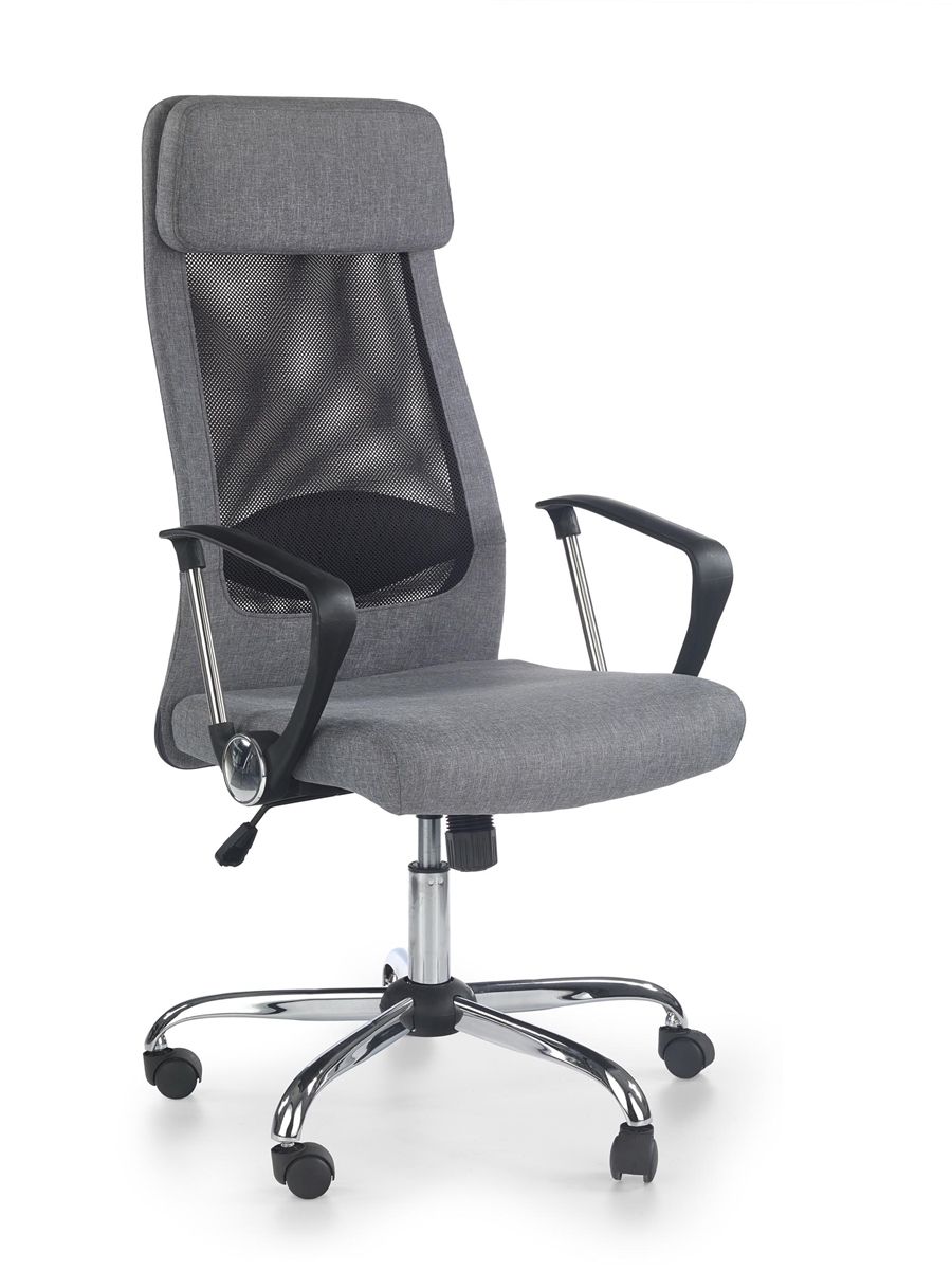 Kancelárska stolička s podrúčkami Zoom - čierna / sivá - nabbi.sk