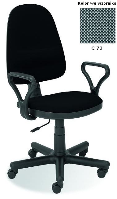 Kancelárska stolička s podrúčkami Bravo - čierna (C11) - nabbi.sk