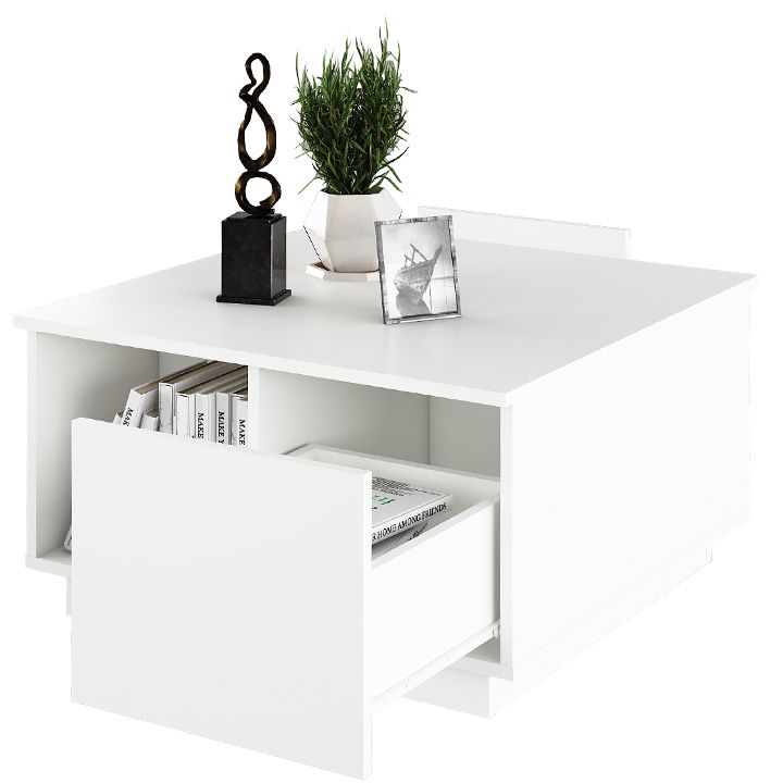 Konferenční stolek, DALAN 0000238057 Tempo Kondela Biela - dekorhome.sk