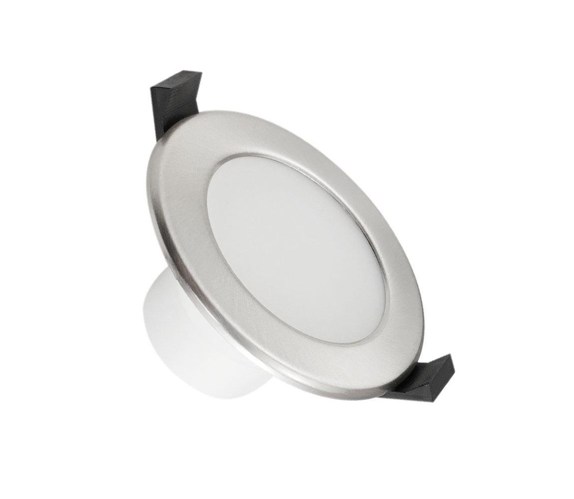  LED Kúpeľňové podhľadové svietidlo LED/7W/230V 4000K strieborná IP44  - Svet-svietidiel.sk