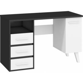 PC stôl Nordis NOR-01 - čierna / biela