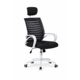 HALMAR Socket kancelárska stolička s podrúčkami čierna / biela