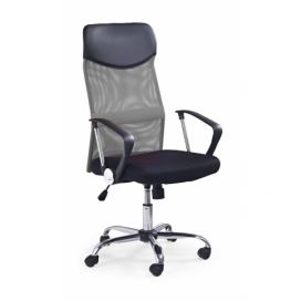 Kancelárska stolička s podrúčkami Vire - sivá / čierna