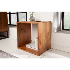 LuxD Odkladací stolík Timber 43 cm mango