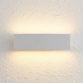 Lindby Lindby Ignazia LED nástenná lampa, 28 cm, biela