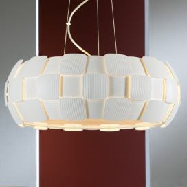 Schuller Valencia Závesné LED svietidlo Quios v bielej, 54 cm