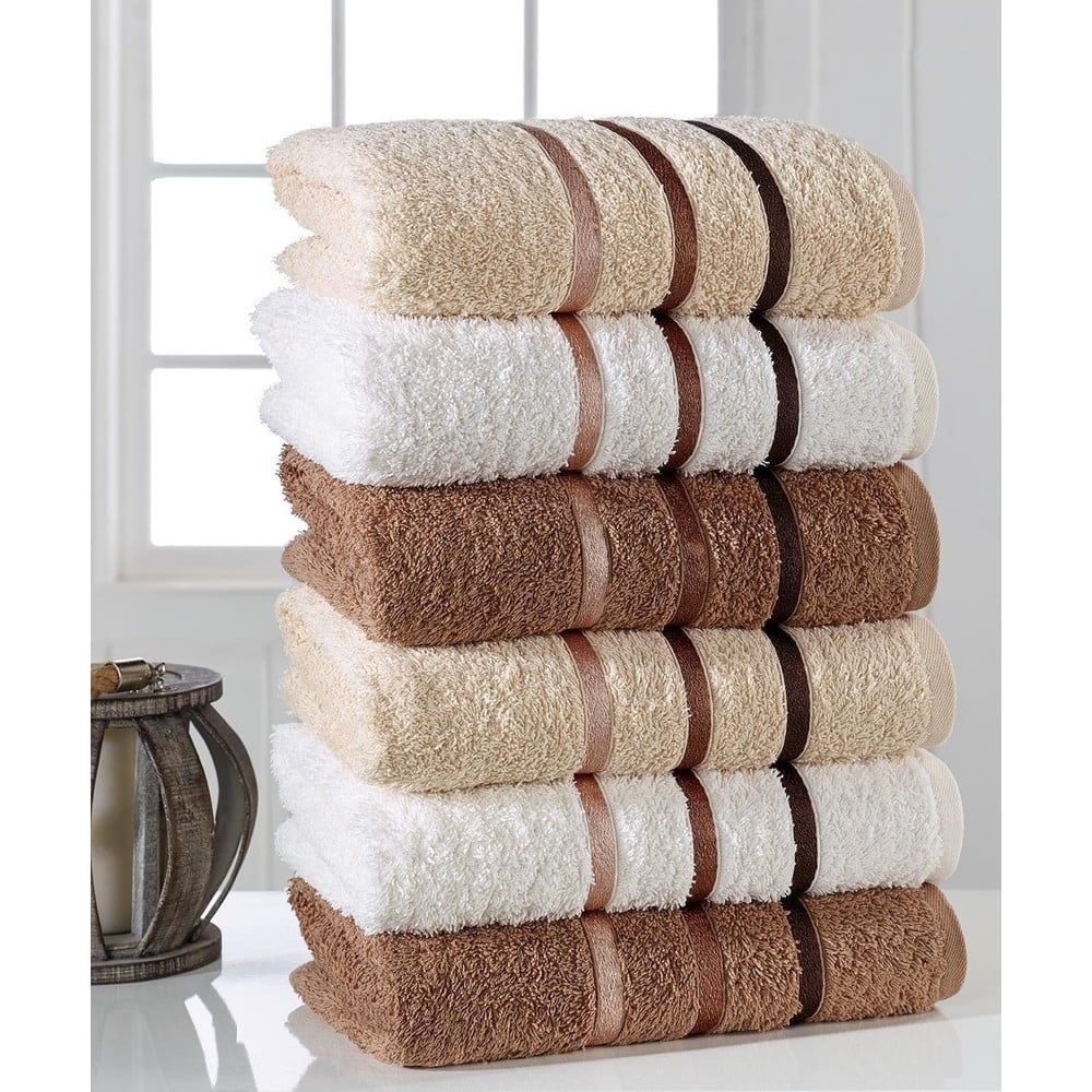 Súprava 6 uterákov Pure Cotton Towel, 50 x 90 cm - Bonami.sk