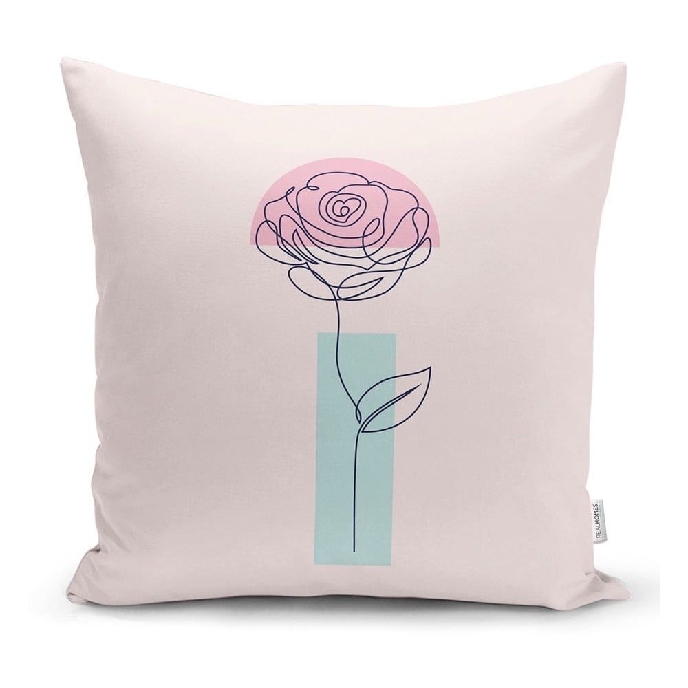 Obliečka na vankúš Minimalist Cushion Covers Drawing Flower, 45 x 45 cm - Bonami.sk