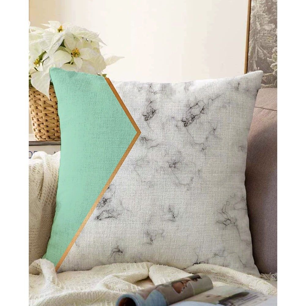 Obliečka na vankúš s prímesou bavlny Minimalist Cushion Covers Marble, 55 x 55 cm - Bonami.sk