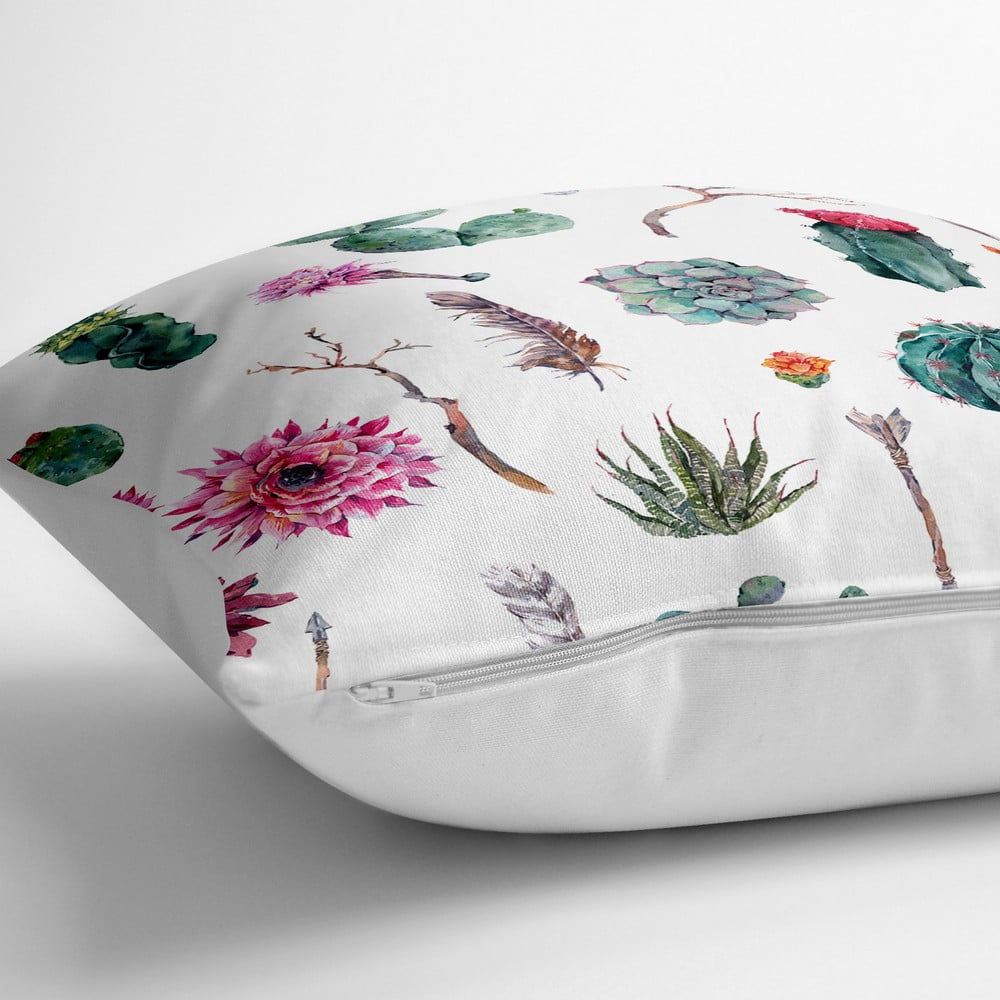 Obliečka na vankúš s prímesou bavlny Minimalist Cushion Covers Succulent, 70 x 70 cm - Bonami.sk