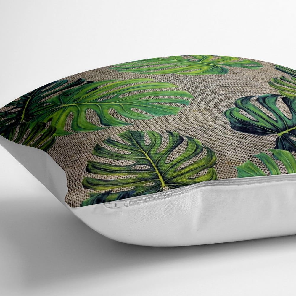 Obliečka na vankúš s prímesou bavlny Minimalist Cushion Covers Banana Leaves, 70 x 70 cm - Bonami.sk