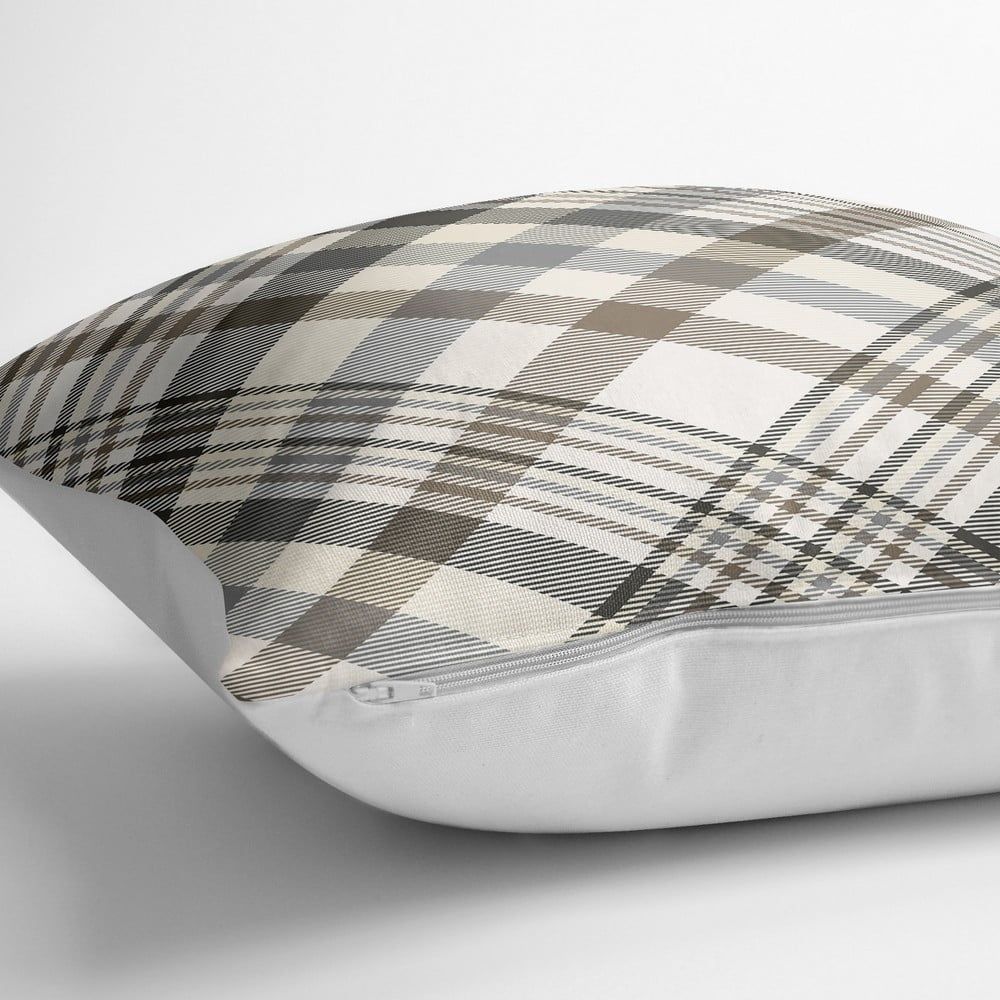 Obliečka na vankúš s prímesou bavlny Minimalist Cushion Covers Checkered, 70 x 70 cm - Bonami.sk
