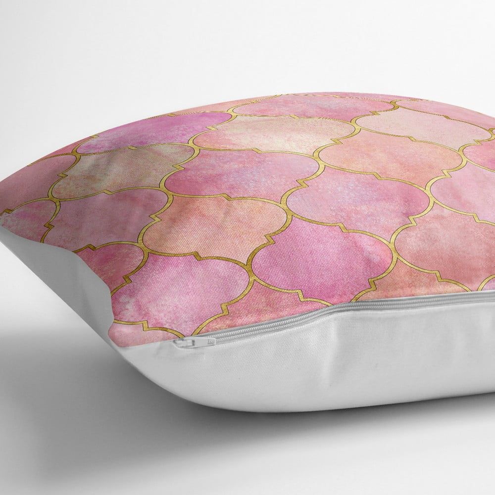 Obliečka na vankúš s prímesou bavlny Minimalist Cushion Covers Pinky Orient, 70 x 70 cm - Bonami.sk