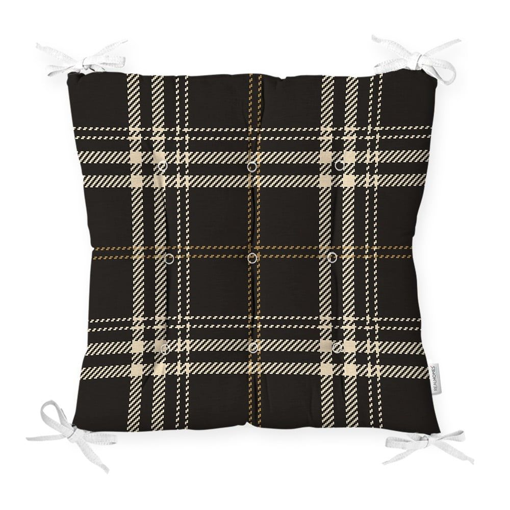 Sedák na stoličku Minimalist Cushion Covers Flannel Black, 40 x 40 cm - Bonami.sk