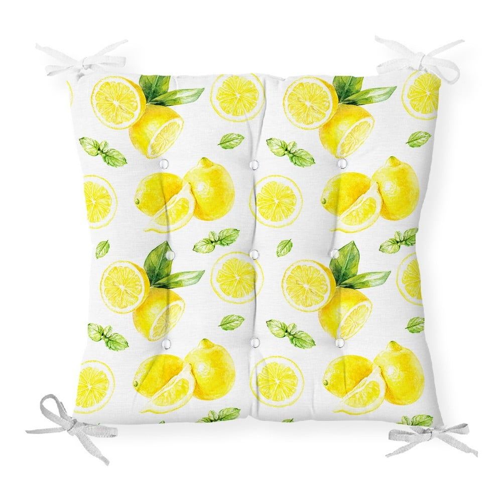Sedák s prímesou bavlny Minimalist Cushion Covers Sliced Lemon, 40 x 40 cm - Bonami.sk