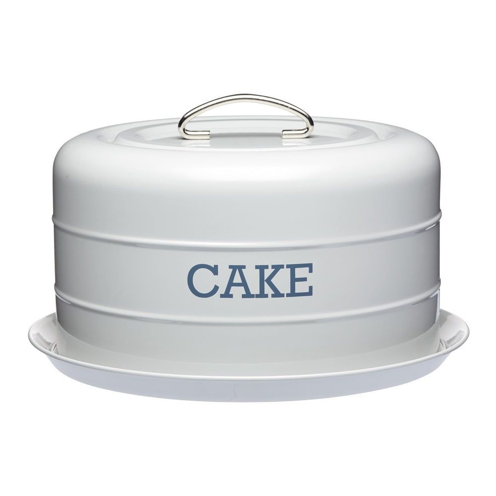 Sivá plechová dóza na koláč Kitchen Craft Cake - Bonami.sk