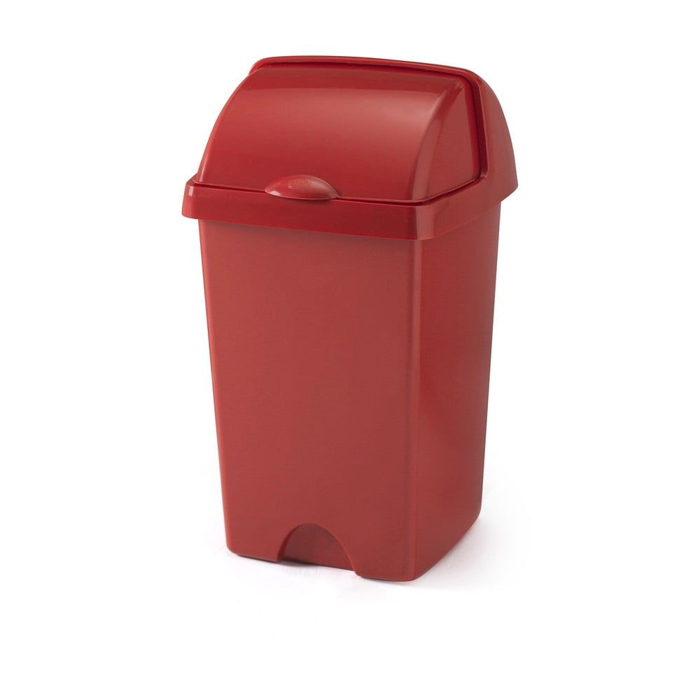 Väčší červený odpadkový kôš Addis Roll Top, 31 x 30 x 52,5 cm - Bonami.sk